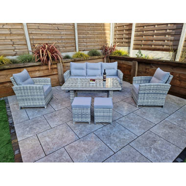 Vancouver 7 seater discount rattan garden furniture